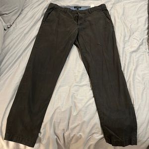 Banan Republic Gray/Black 36/34 Mason Chino Pants